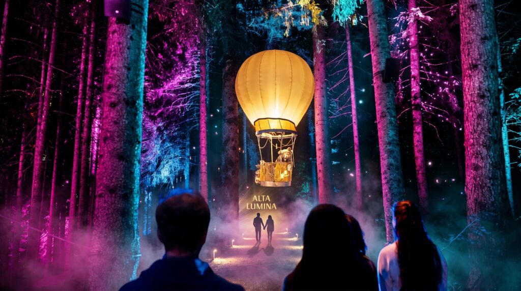 Alta Lumina aux Gets : un parcours nocturne signé Moment Factory