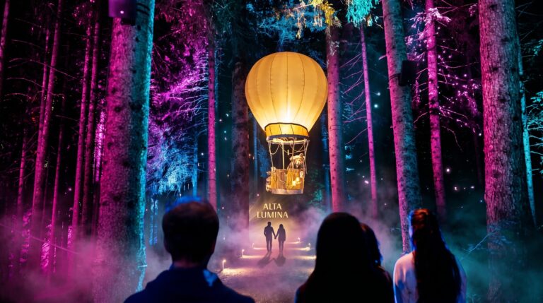 Alta Lumina at Les Gets: a nocturnal journey by Moment Factory