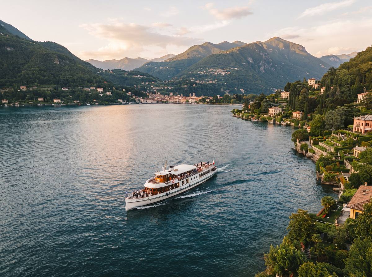 Croisière sur le lac d'Annecy en été