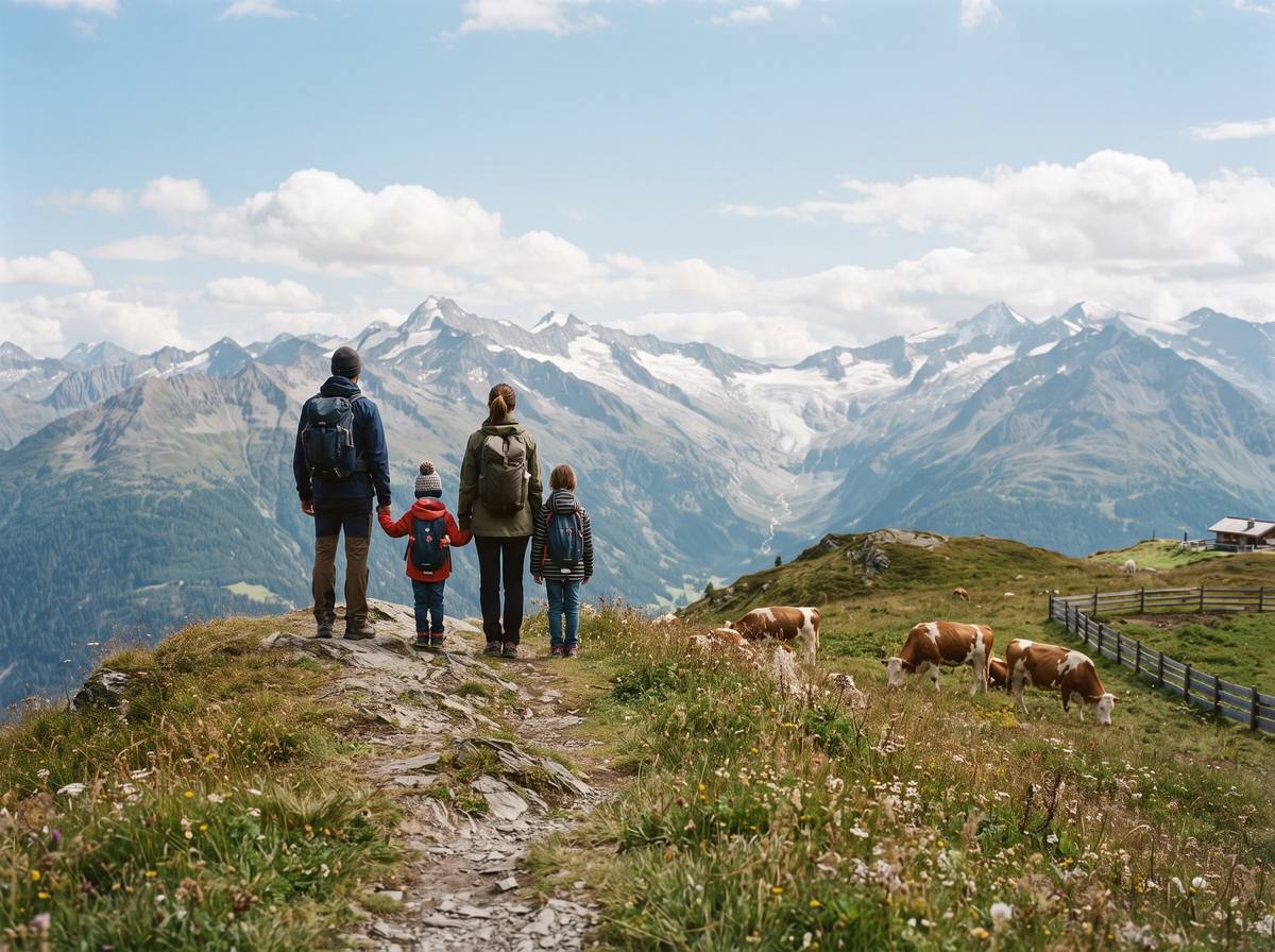 Panorama d'été au sommet du Semnoz