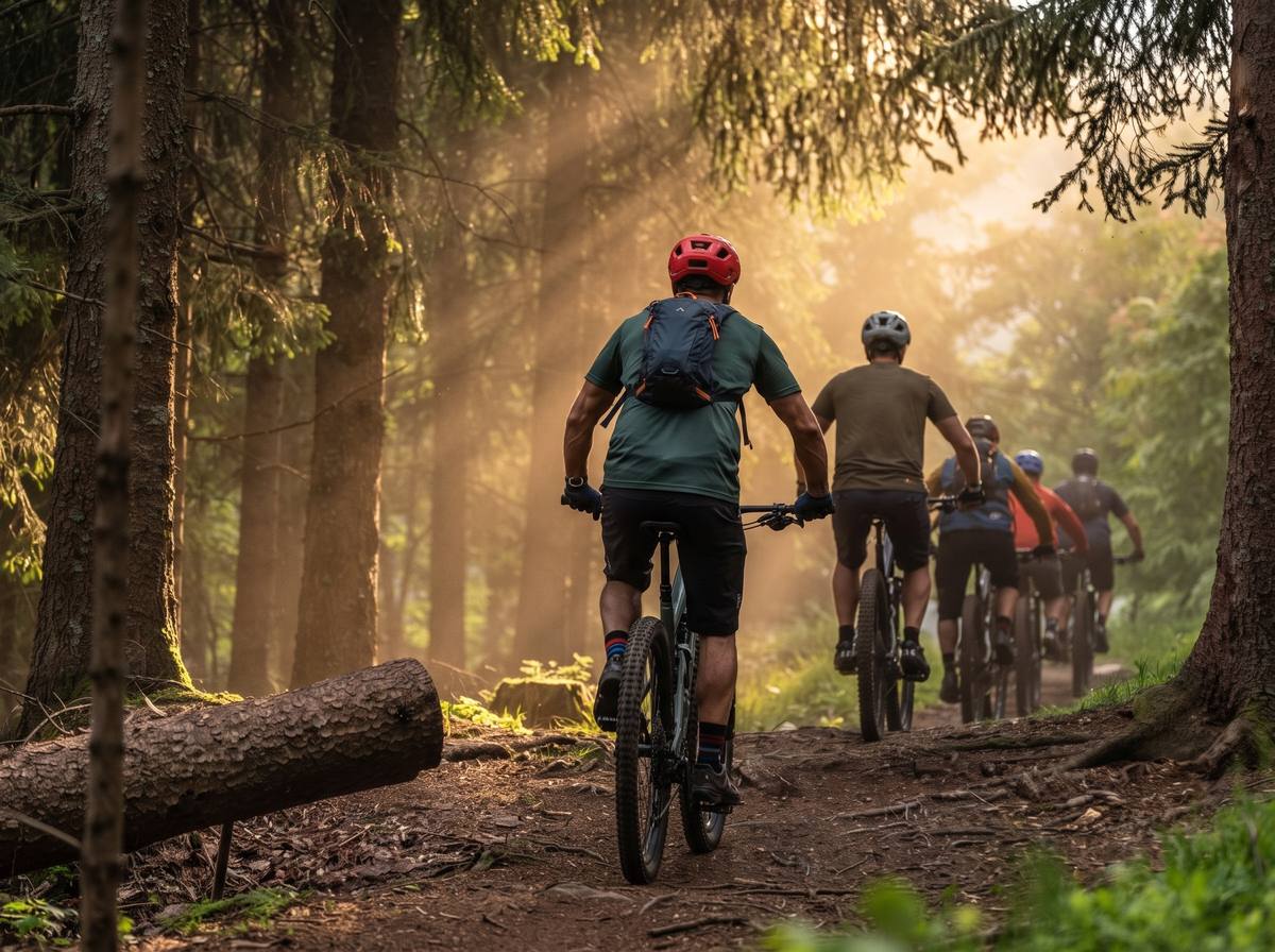 VTT sur les pistes d'alpage de Megève