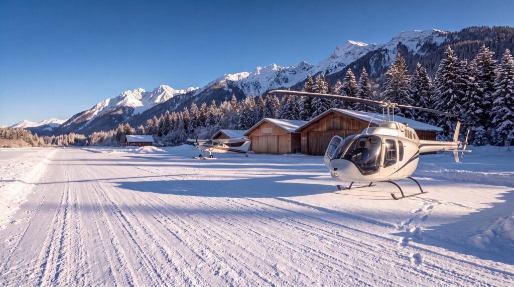 Jet privé et hélicoptère : rejoindre Courchevel, Méribel, Megève et Val d’Isère