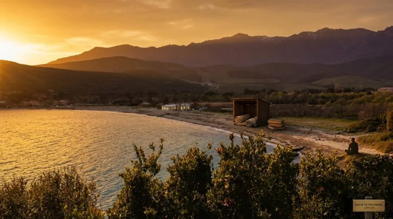 Plage de Pietracorbara : 450m de sable fin sur la côte est du Cap Corse