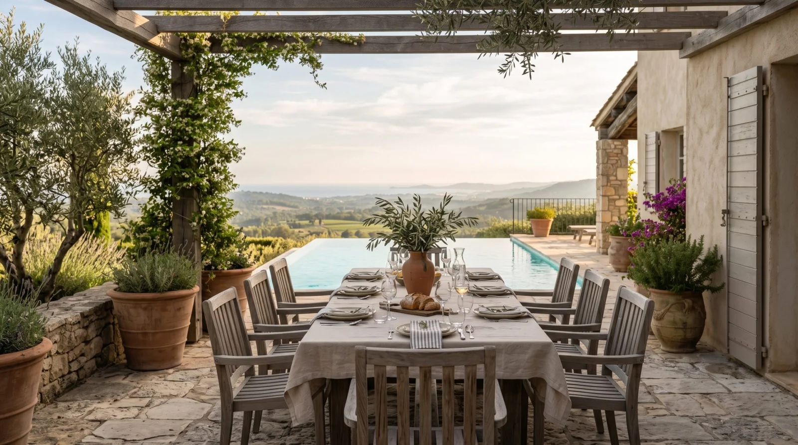Terrace of an AEC Collection property
