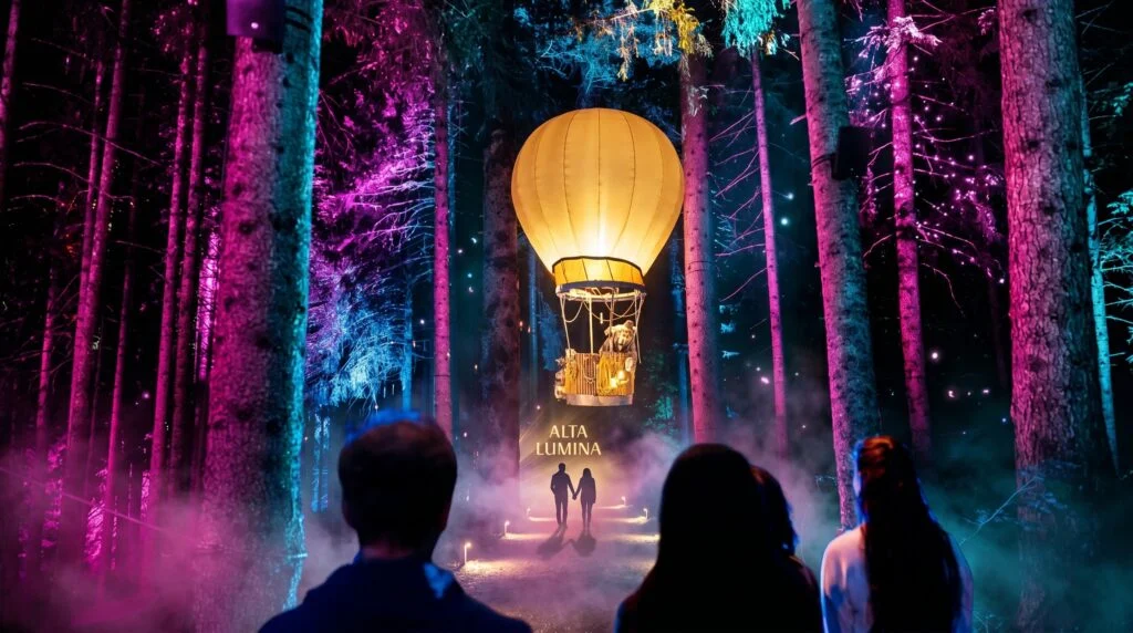 Alta Lumina aux Gets : un parcours nocturne signé Moment Factory