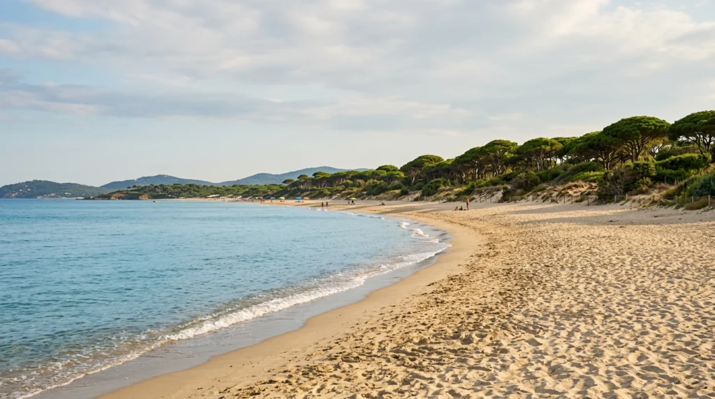 Plage de Pampelonne à Ramatuelle : 4,5km de sable et un espace naturel remarquable